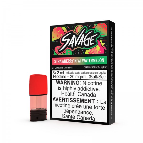 Strawberry Kiwi Watermelon – Savage STLTH Pods