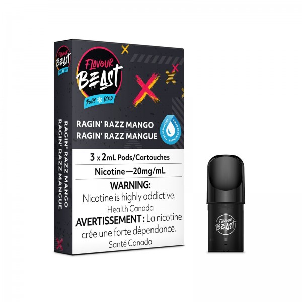 Ragin Razz Mango – Flavour Beast Pods