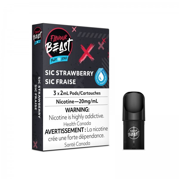 Sic Strawberry – Flavour Beast Pods