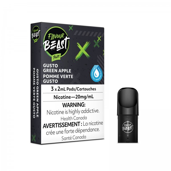 Gusto Green Apple – Flavour Beast Pods