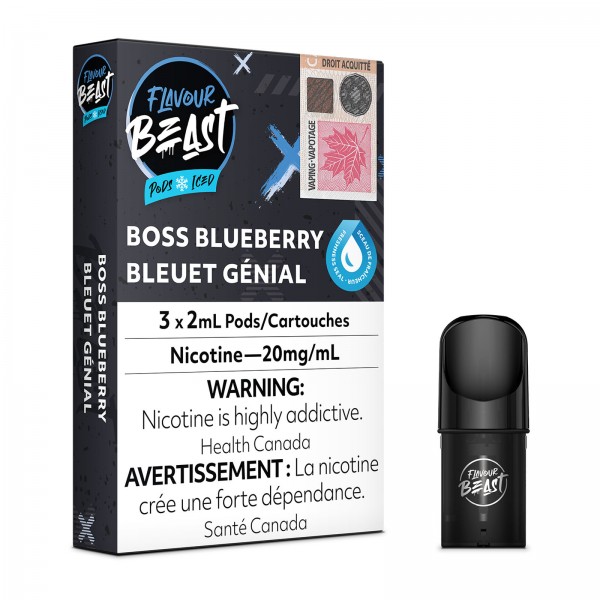 Boss Blueberry Iced – Flavour Beast Pods